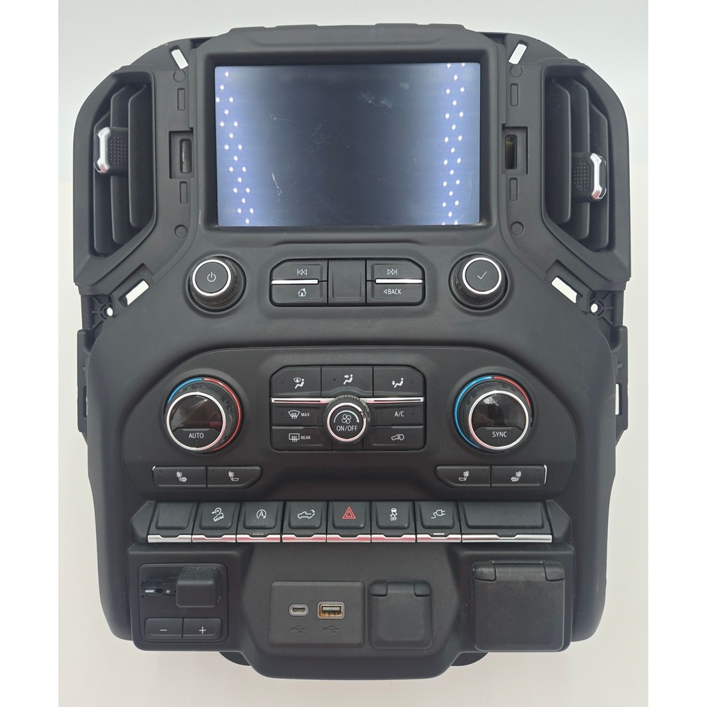 019-2022 GMC SIERRA 1500 Screen + Radio Controls + Heater A/c Control + Panel